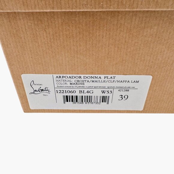 Christian Louboutin Arpoador Navy Drawstring Sock Sneakers Size 39 US 9 Women's - Picture 16 of 16